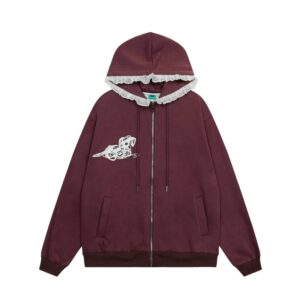 Cartoon Loose Zip Hoodie