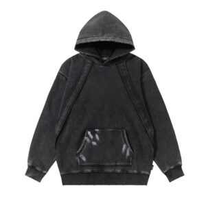 Washed Distressed Hoodie